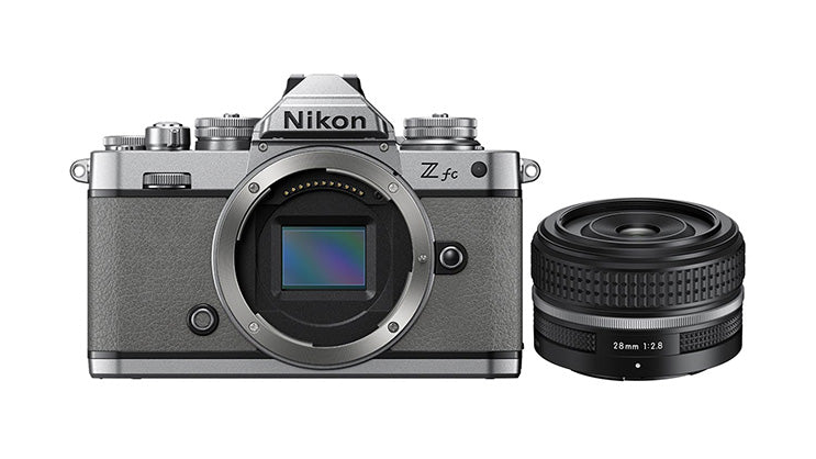 Nikon Z fc Mirrorless Digital Camera Natural Grey with 28mm f/2.8 SE Lens