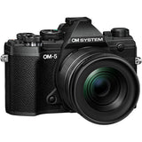 OM System OM-5 Mirrorless Camera with 12-45mm F/4 Pro Lens (Black)