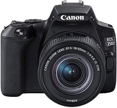 Canon 250D 24MP WiFi Negra + Objetivo EF-S 18-55mm F4-5.6 IS STM