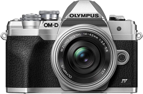 Olympus OM-D E-M10 Mark IV Kit 14-42mm EZ Lens (Silver)